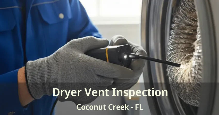 Dryer Vent Inspection Coconut Creek - FL